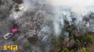 নিয়ন্ত্রণে আসছে না টেক্সাসের দাবানল